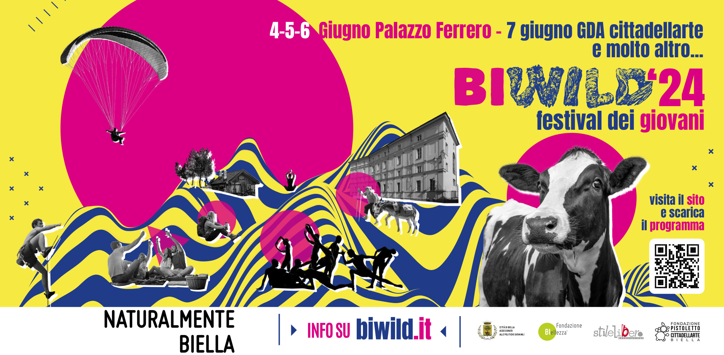 BIWILD, Festival dei Giovani | 4, 5, e 6 Giugno 2024 | Palazzo Ferrero Biella Piazzo