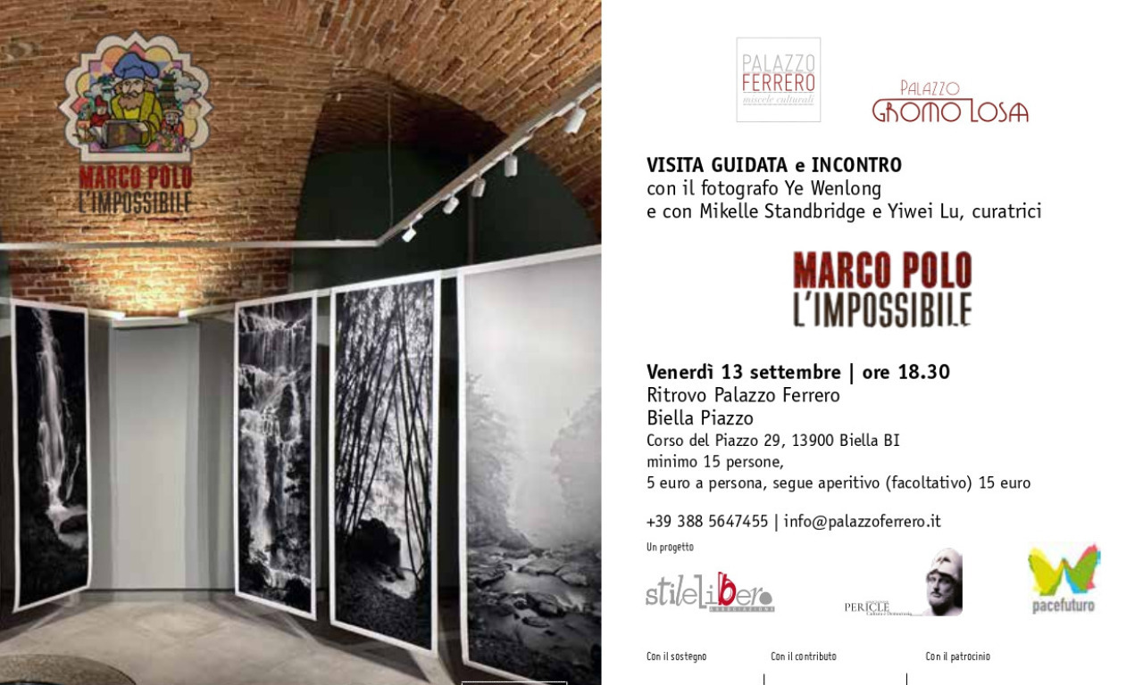 Venerdì 13 09 24 | Apertura Straordinaria con Visita Guidata | Mostra MARCO POLO L'IMPOSSIBILE | Palazzo Gromo Losa |  Biella Piazzo